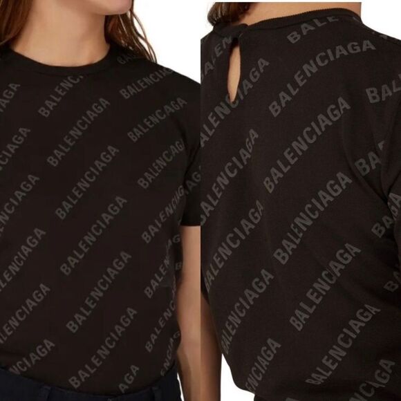 BALENCIAGA Printed Cotton T-Shirt M MSRP: $ 1350.00 - Picture 1 of 15